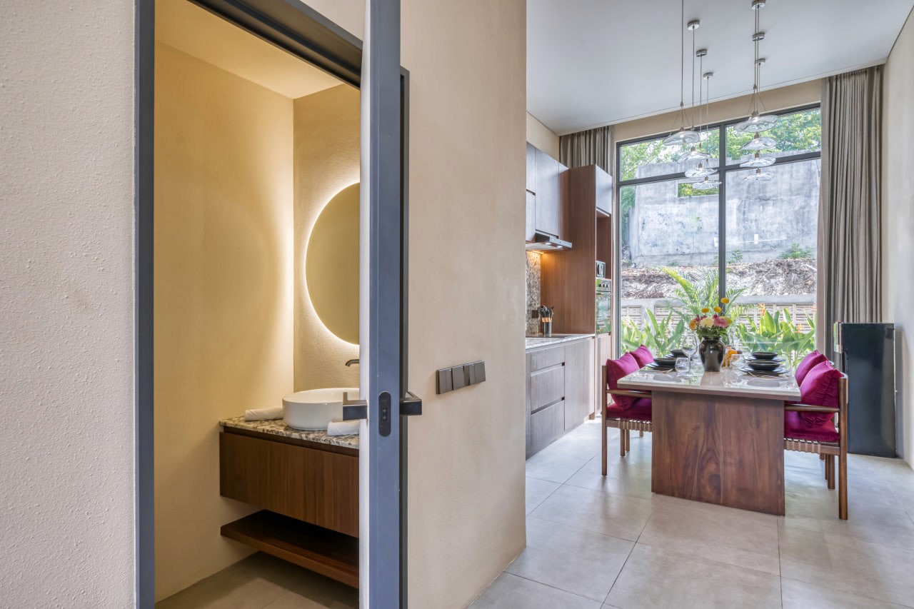 2-bedroom villas in a gated complex in Bukit near Melasti Beach