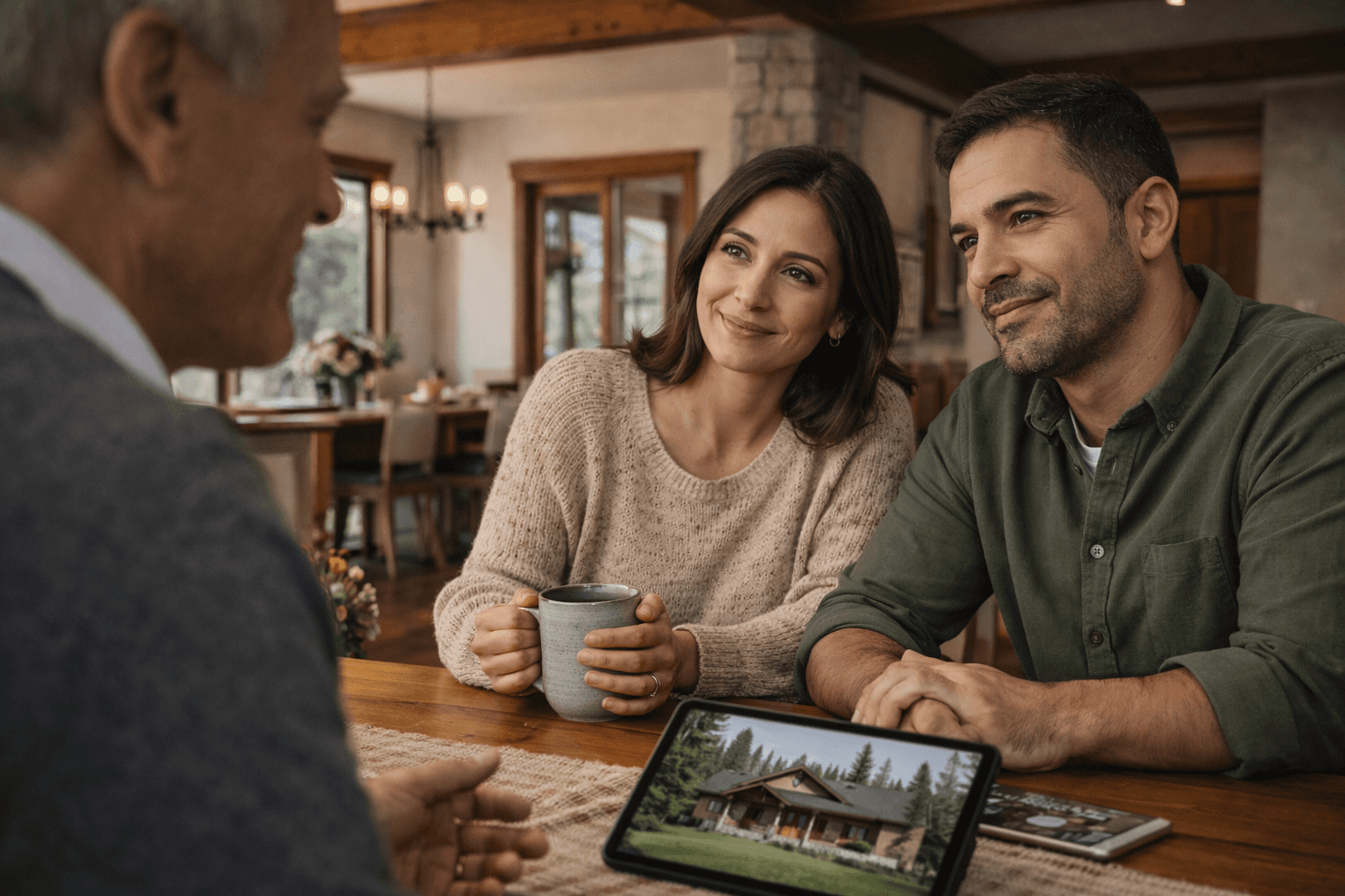 A cozy house surrounded by a clean simple garden.