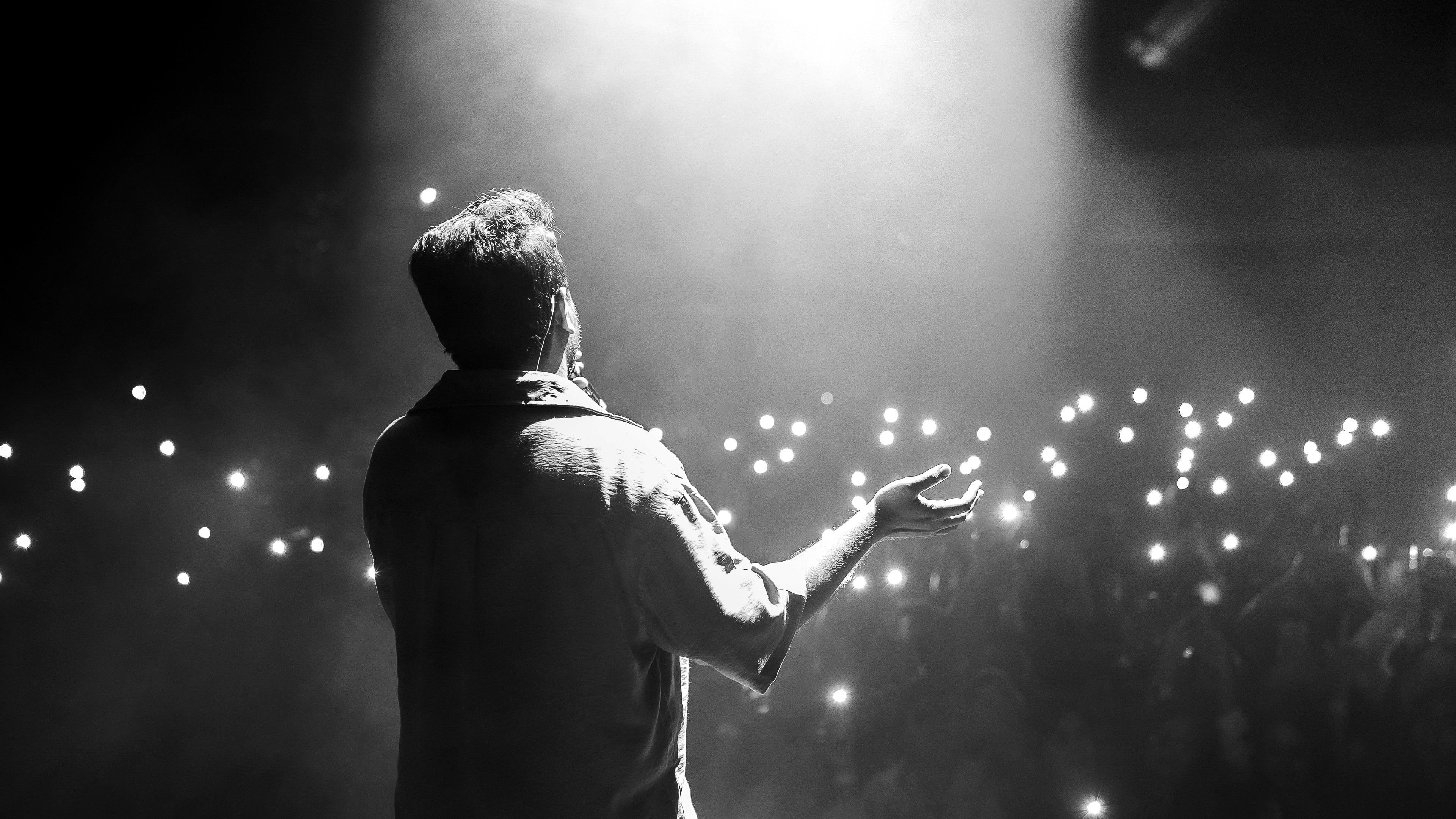 Person planting a houseplant and checking phone