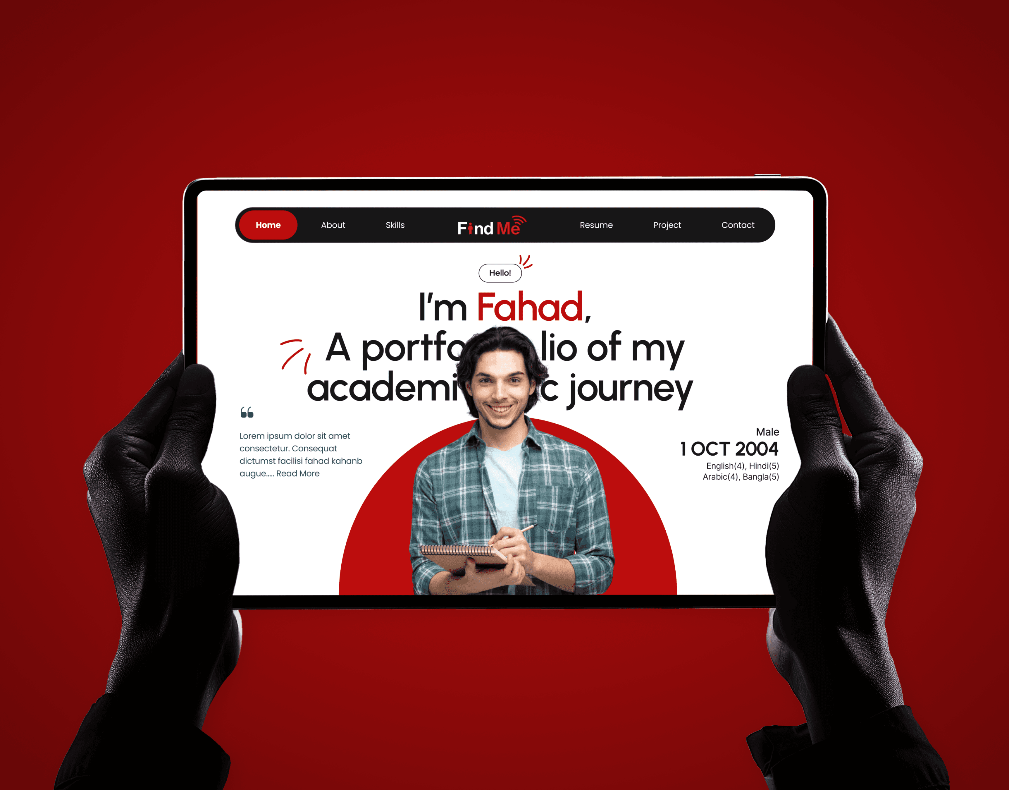 a black female model