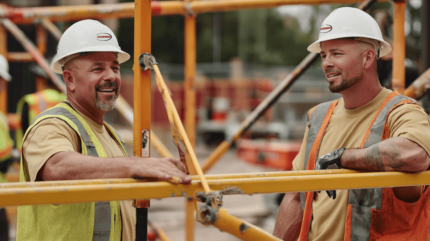 Carrigg construction team members working together on a commercial jobsite