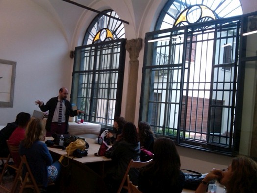 Pietro Corraini with students