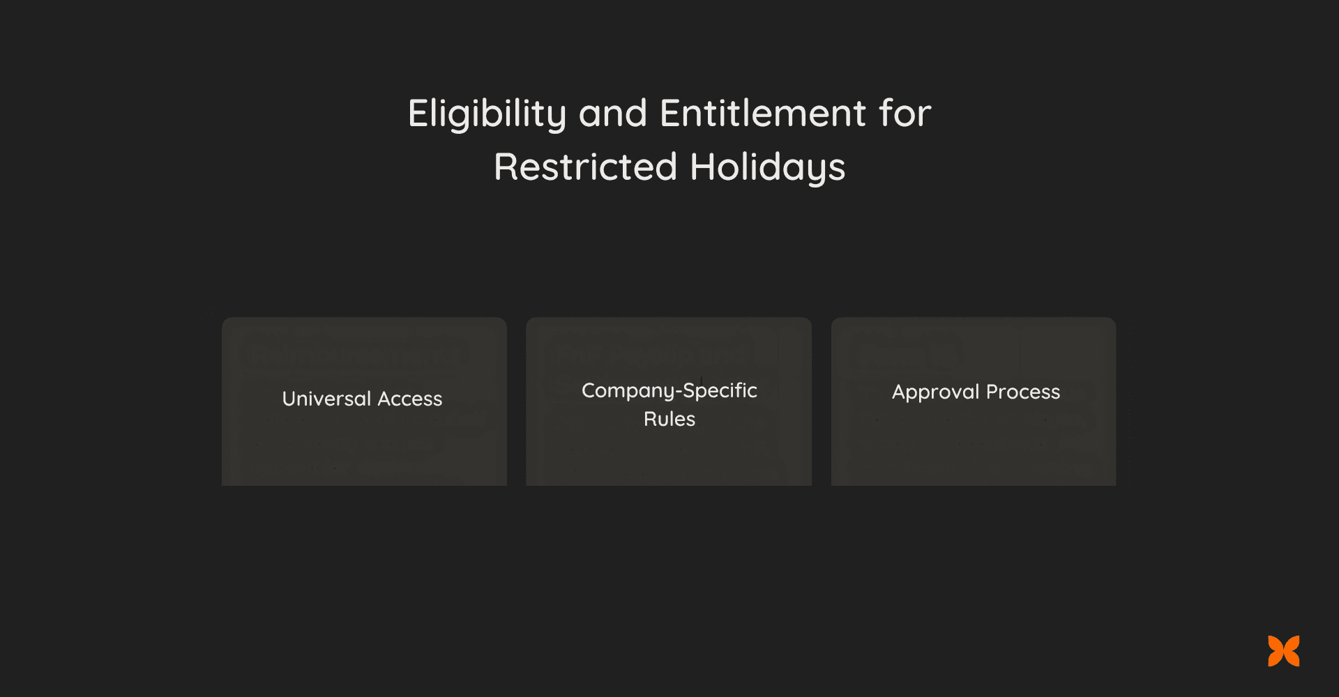 Eligibility and Entitlement for Restricted Holidays