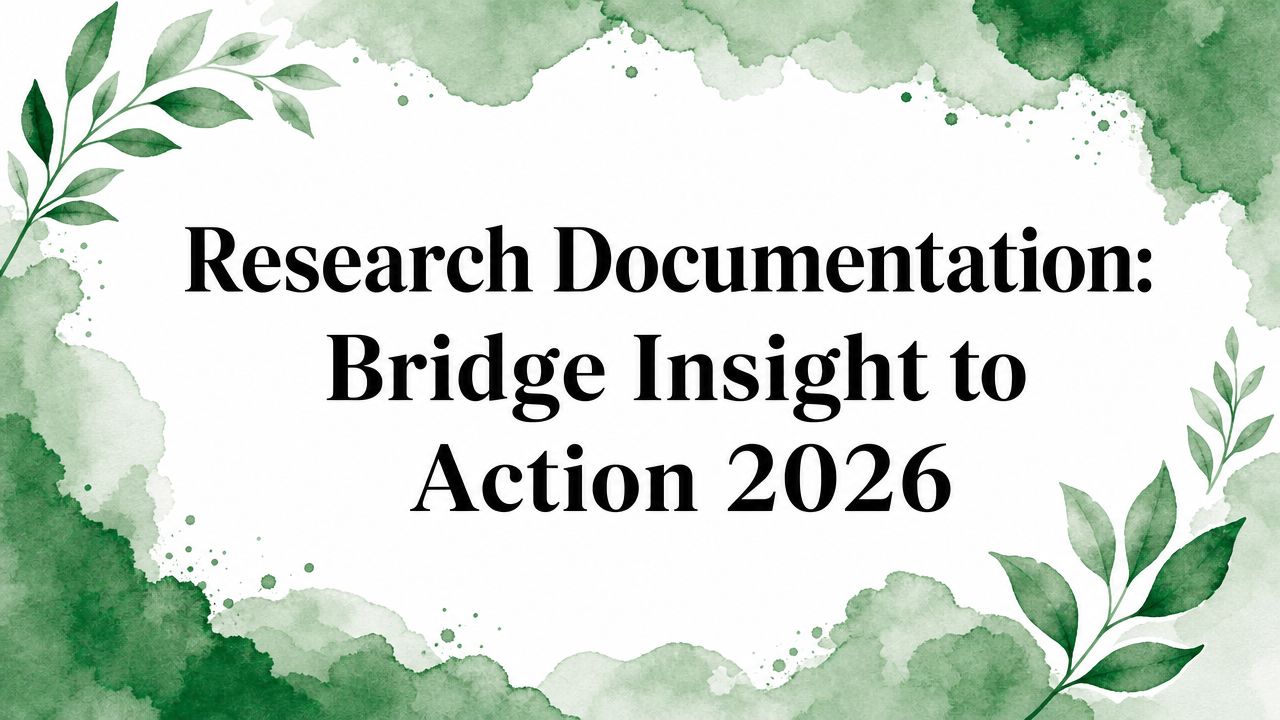 Research Documentation: Bridge Insight to Action 2026