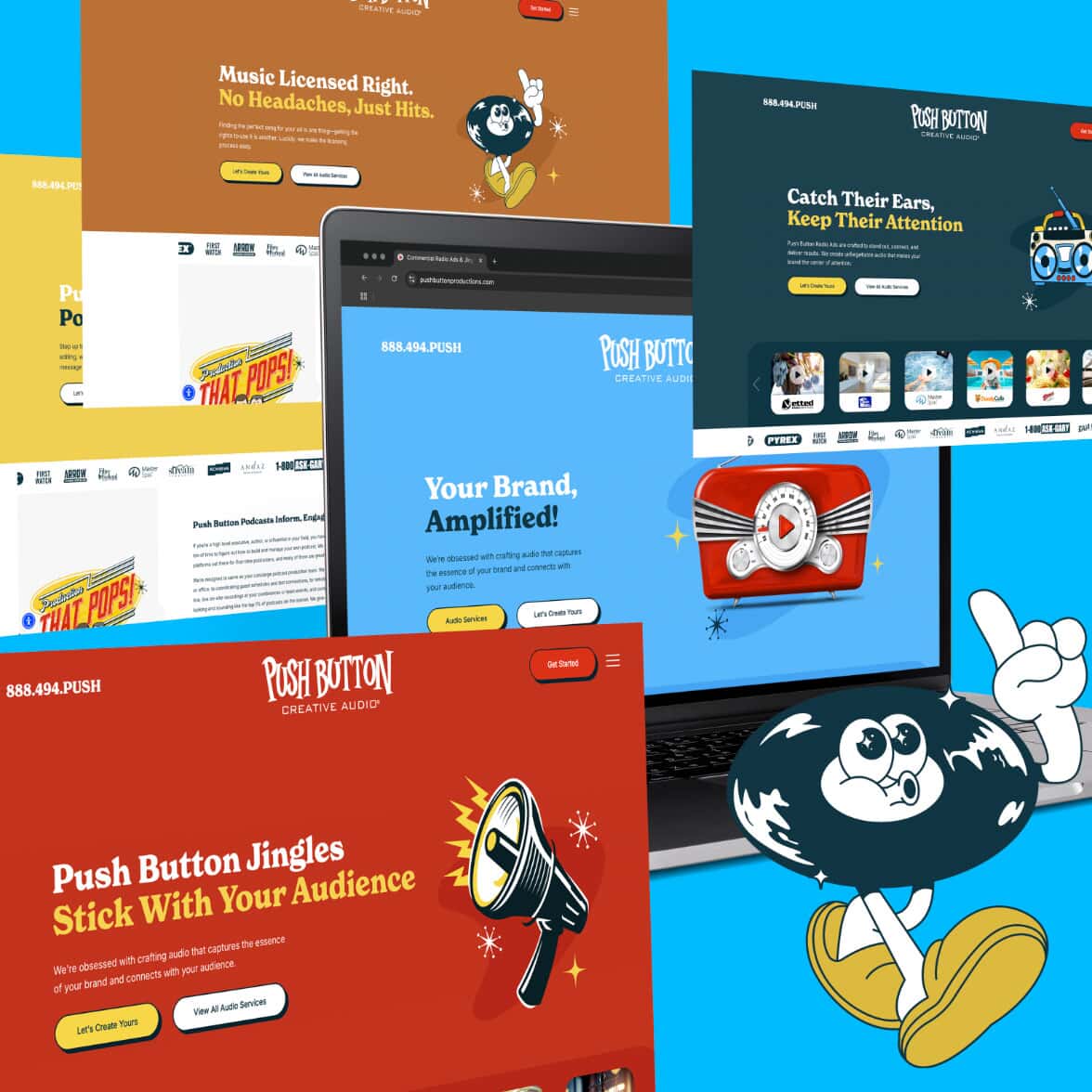 Photo of Push Button Productions website