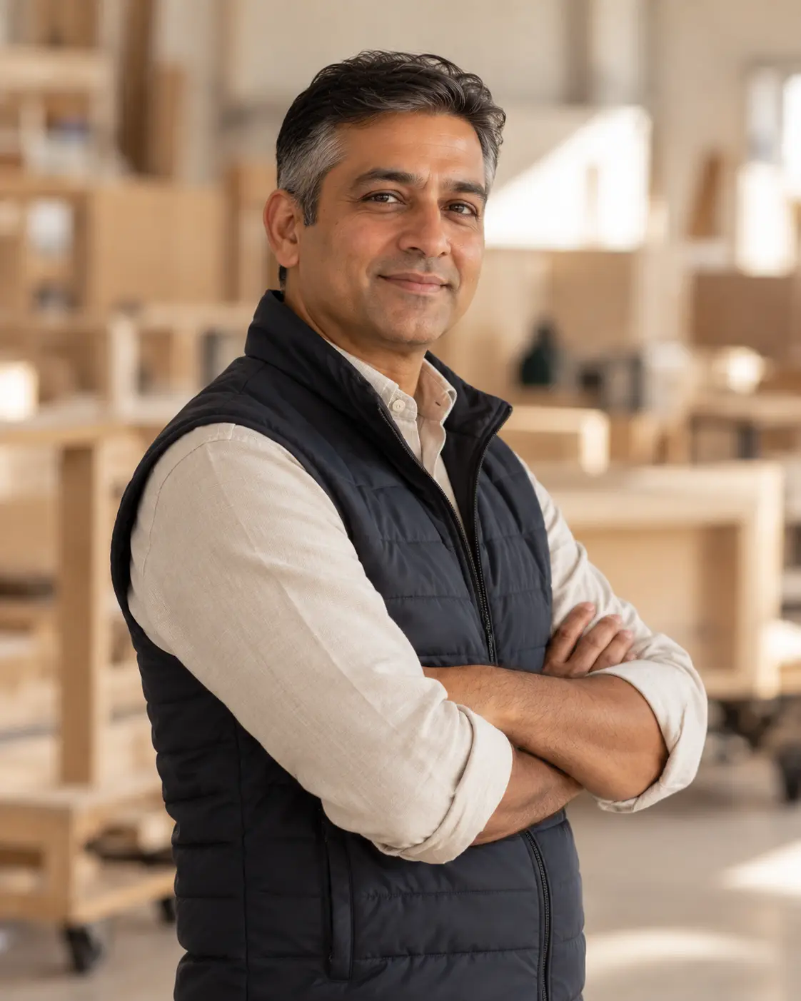 Samir Kaul, Director of Project Delivery, at the plant