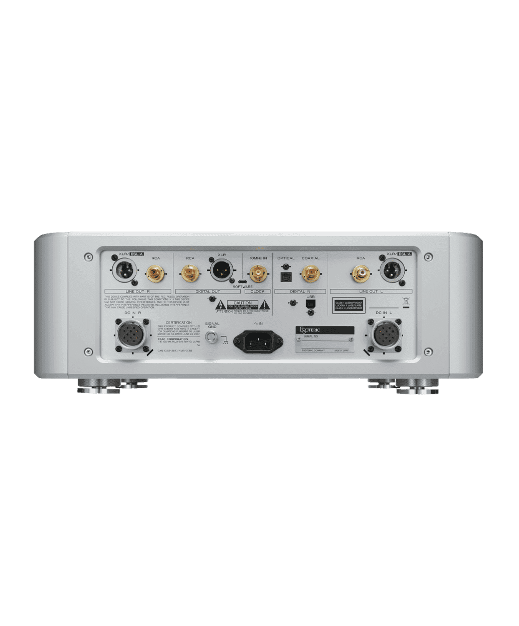 Esoteric - Grandioso K1X SE - BACK Panel - LE STUDIO HIFI