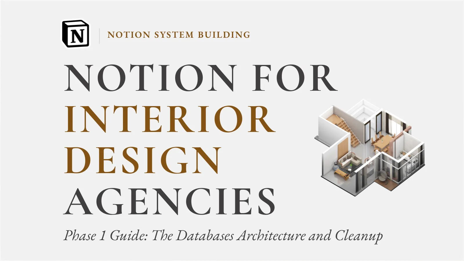 Notion for interior design agency