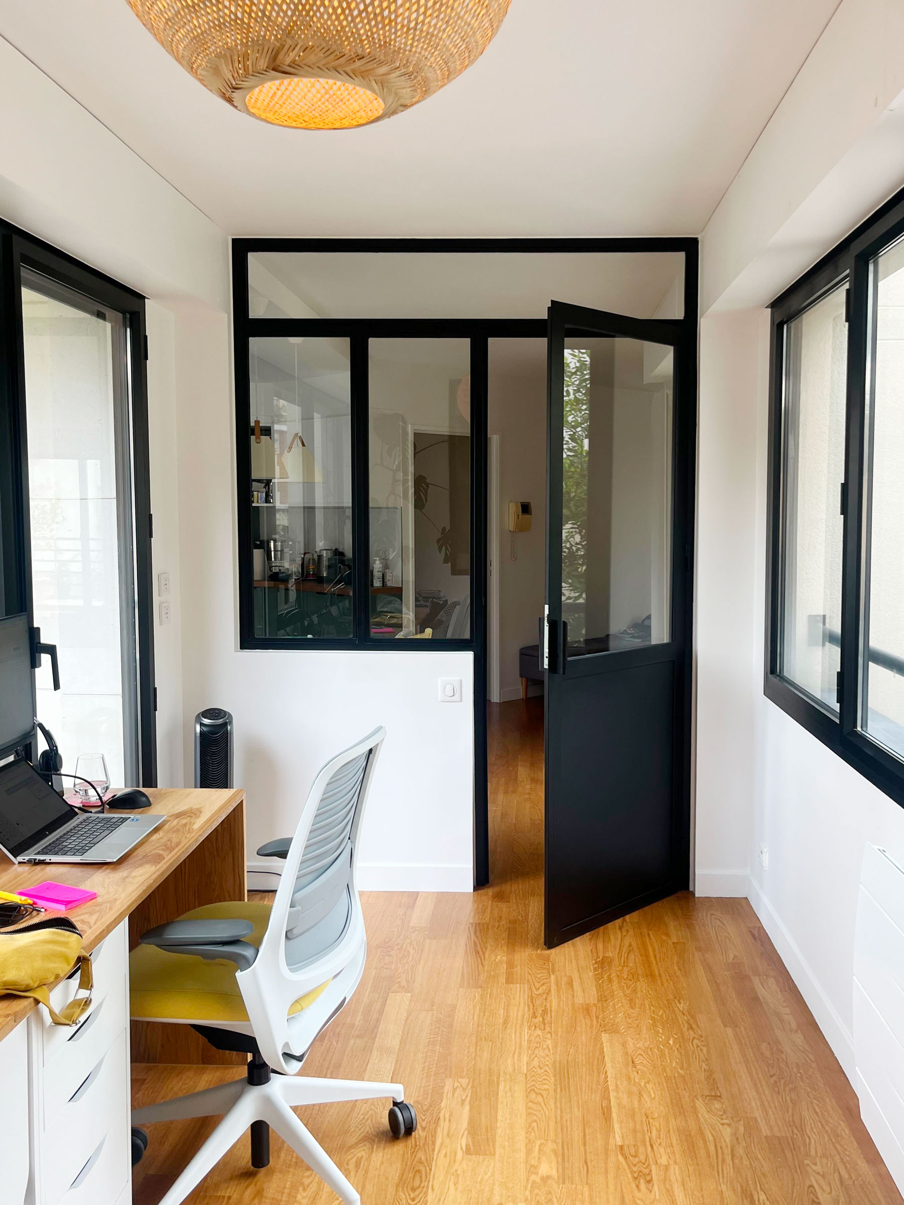 Verrière d'intérieur Acier avec ouvrant - JOD Architecture