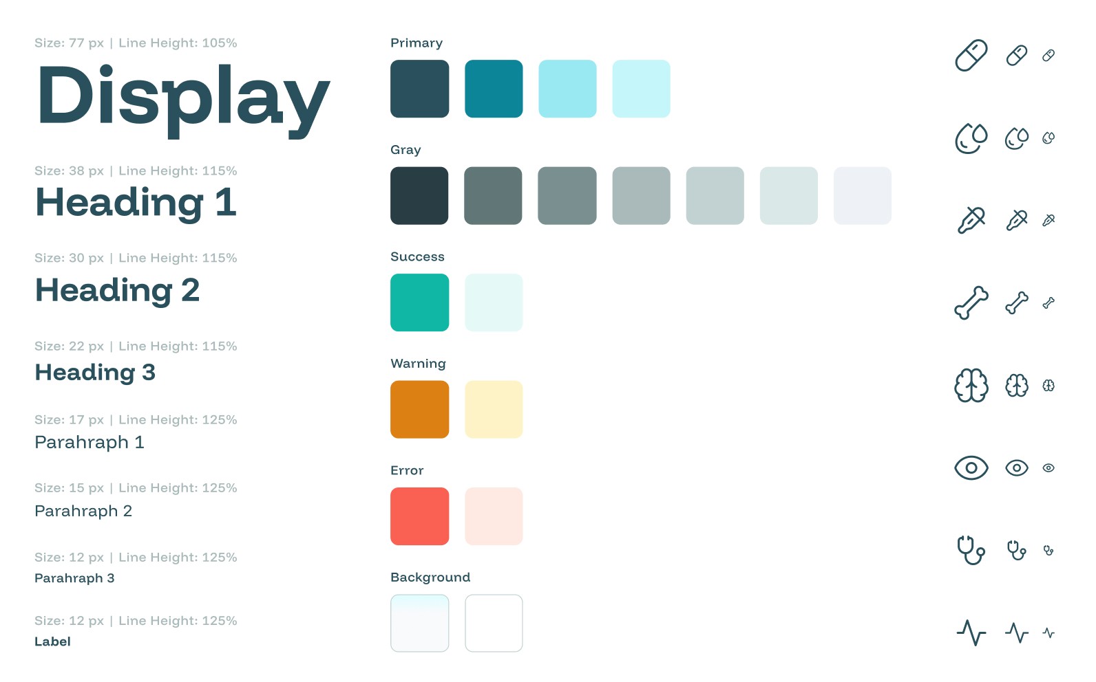 Design system for medical app