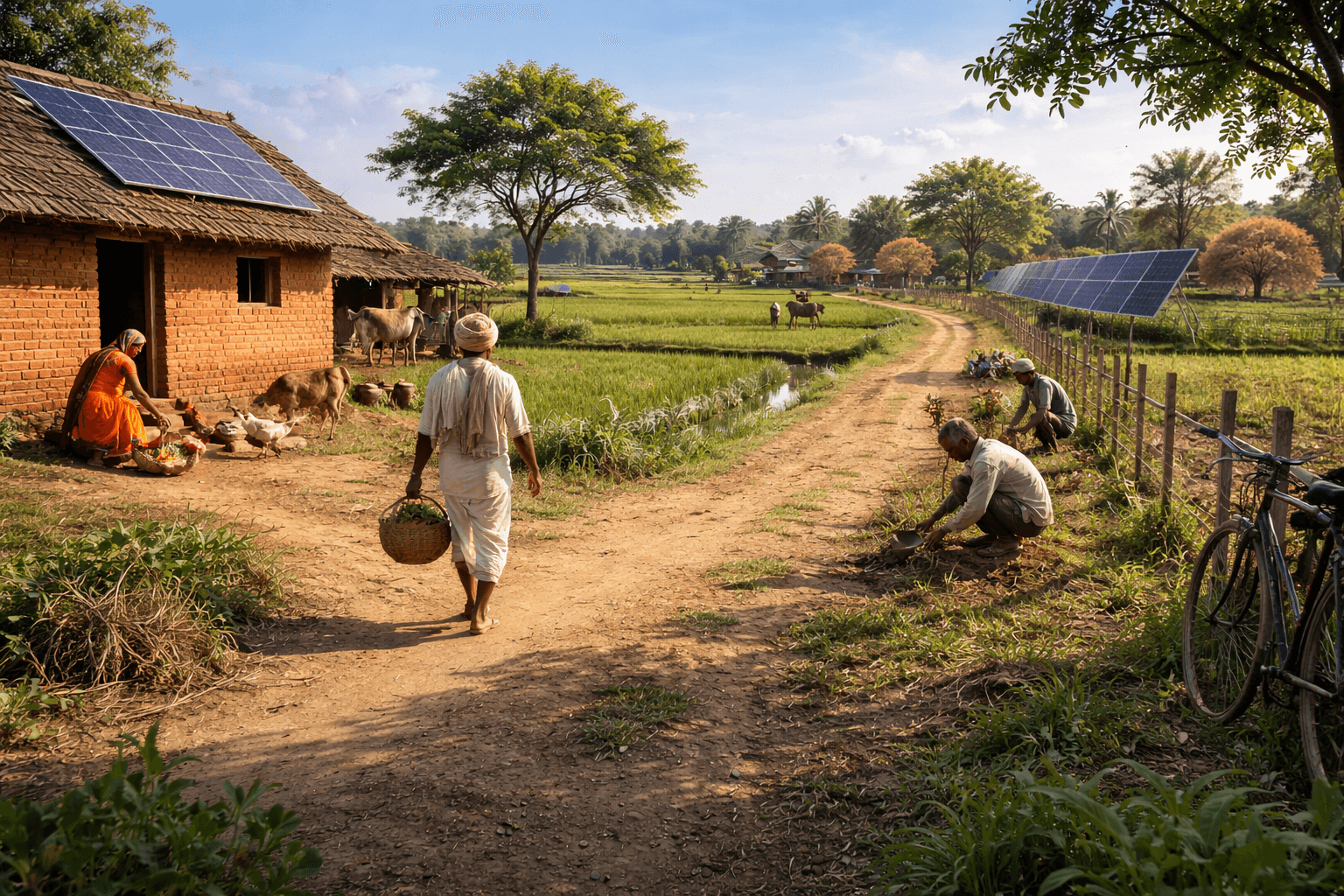 A village landscape 