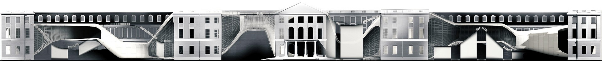 Inhomogenous - augmented architecture projection mapping