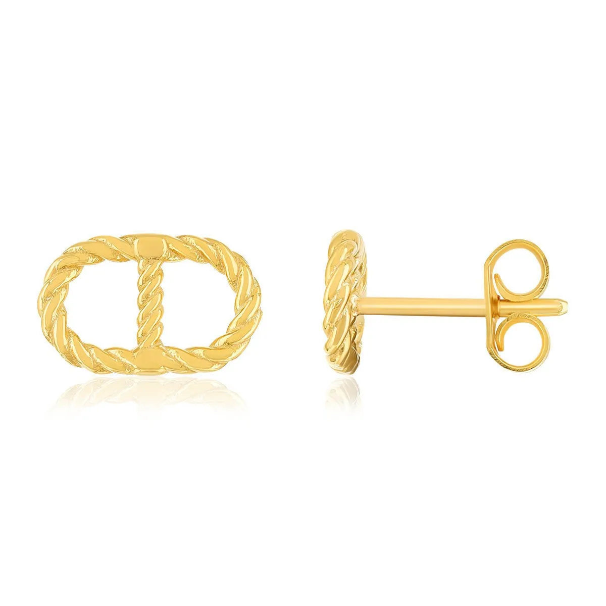 Boucles d'oreilles en or jaune 375