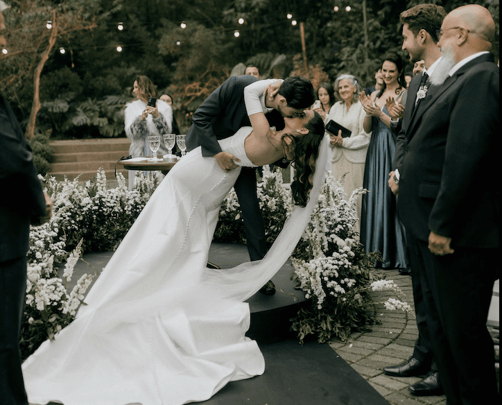 Young couple getting married
