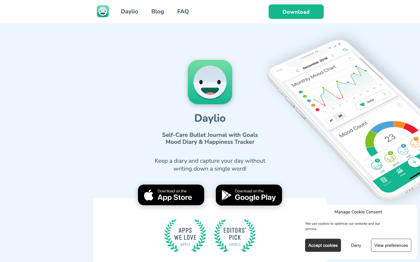 Daylio app screenshot