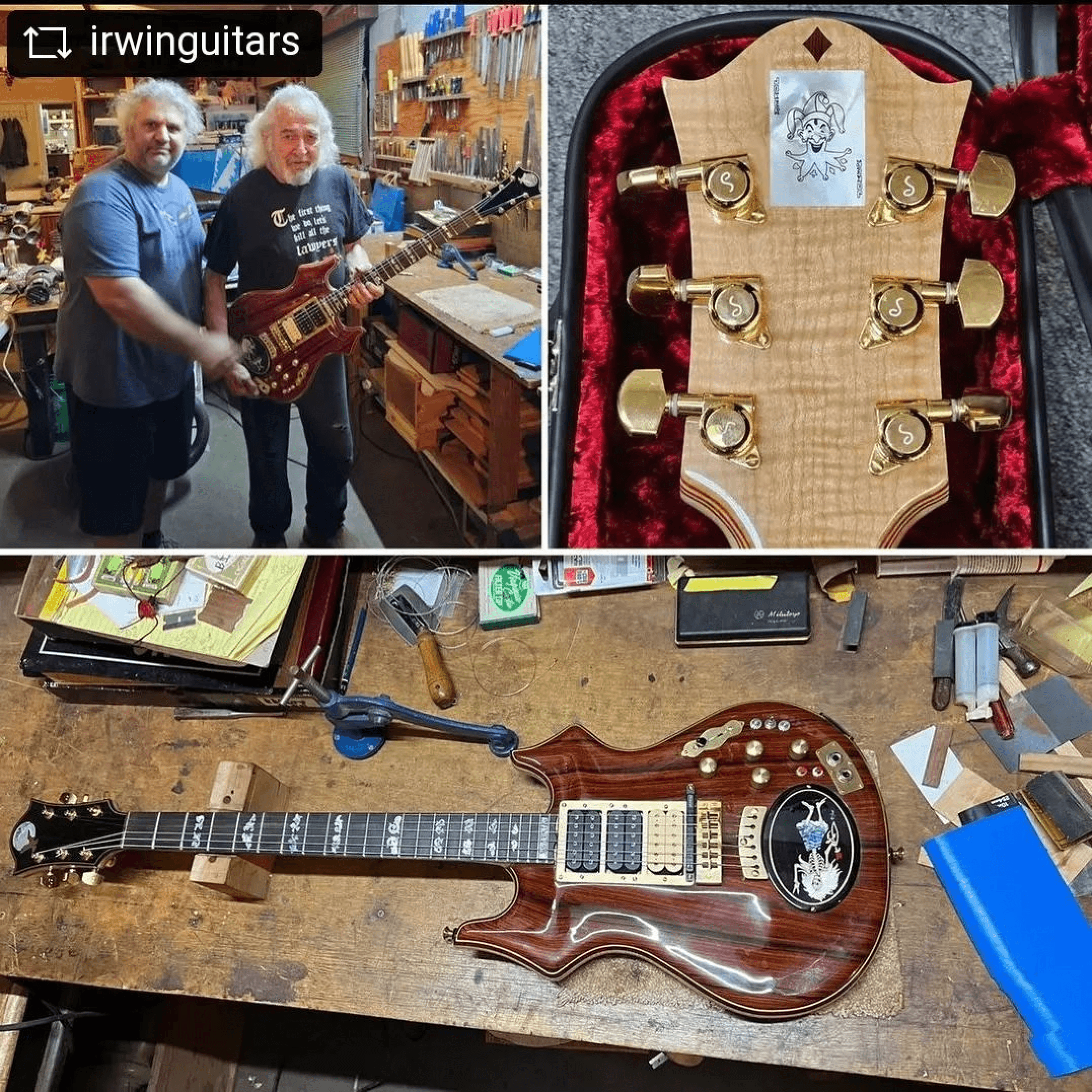 Doug Irwin and Leo Elliott of Scarlet Fire Guitars