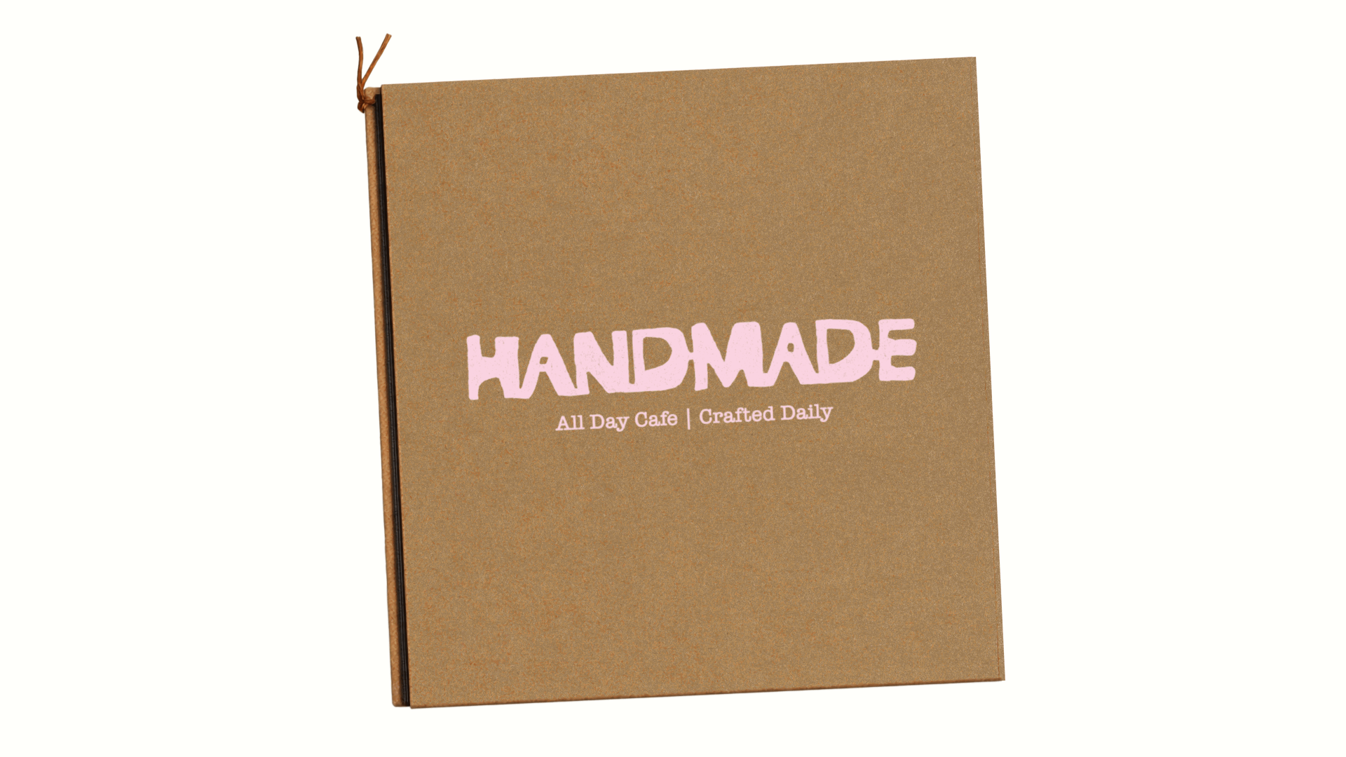 Handmade Menu Concept made by Rare Ideas