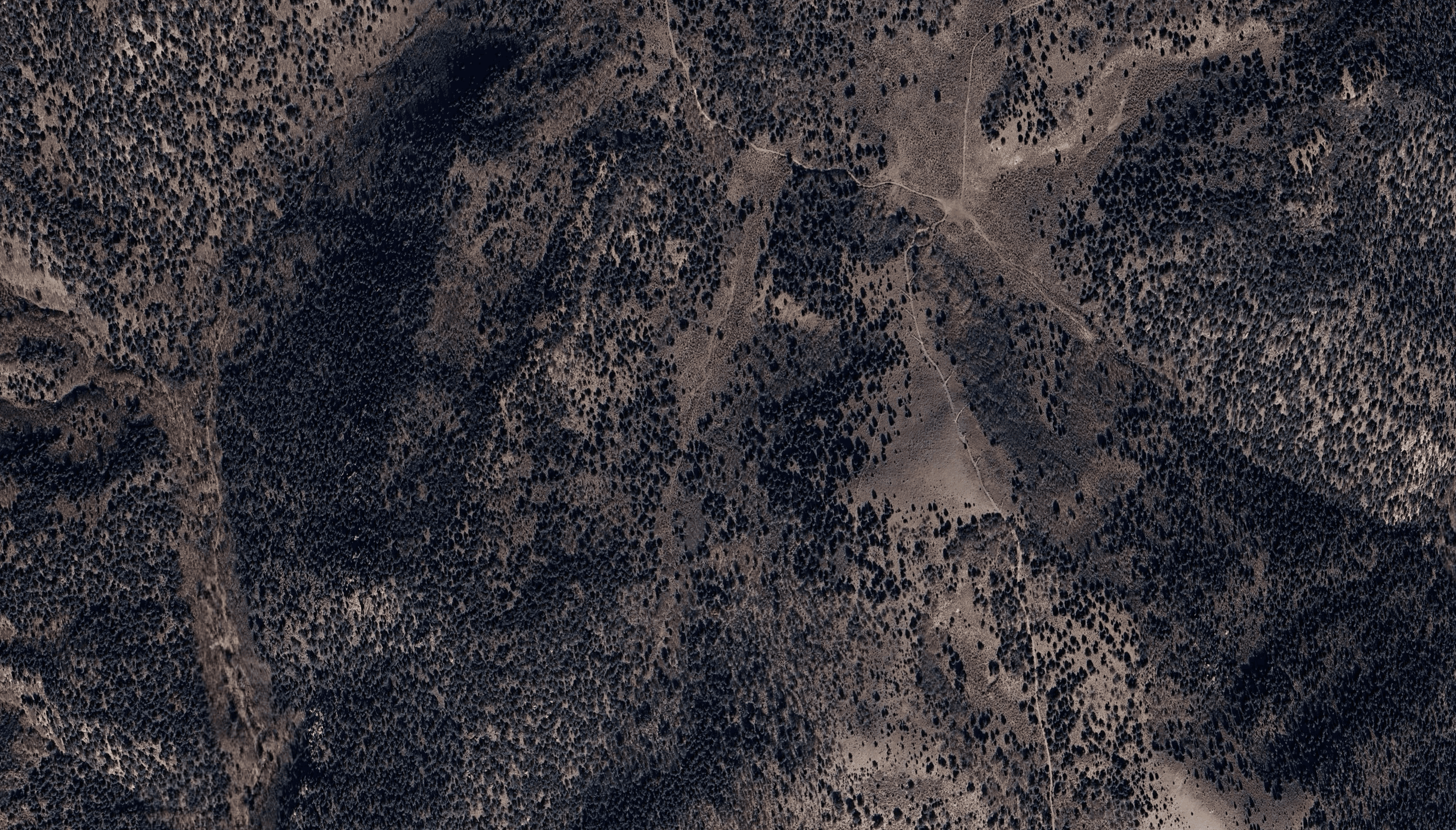 Satellite view of the Paiute ATV Trail in Central Utah