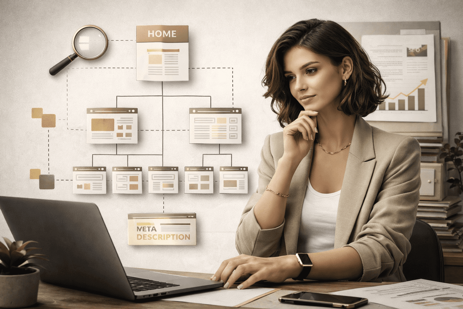 Close-up of lush, dark green leaves, some glossy and wet, against a muted background.