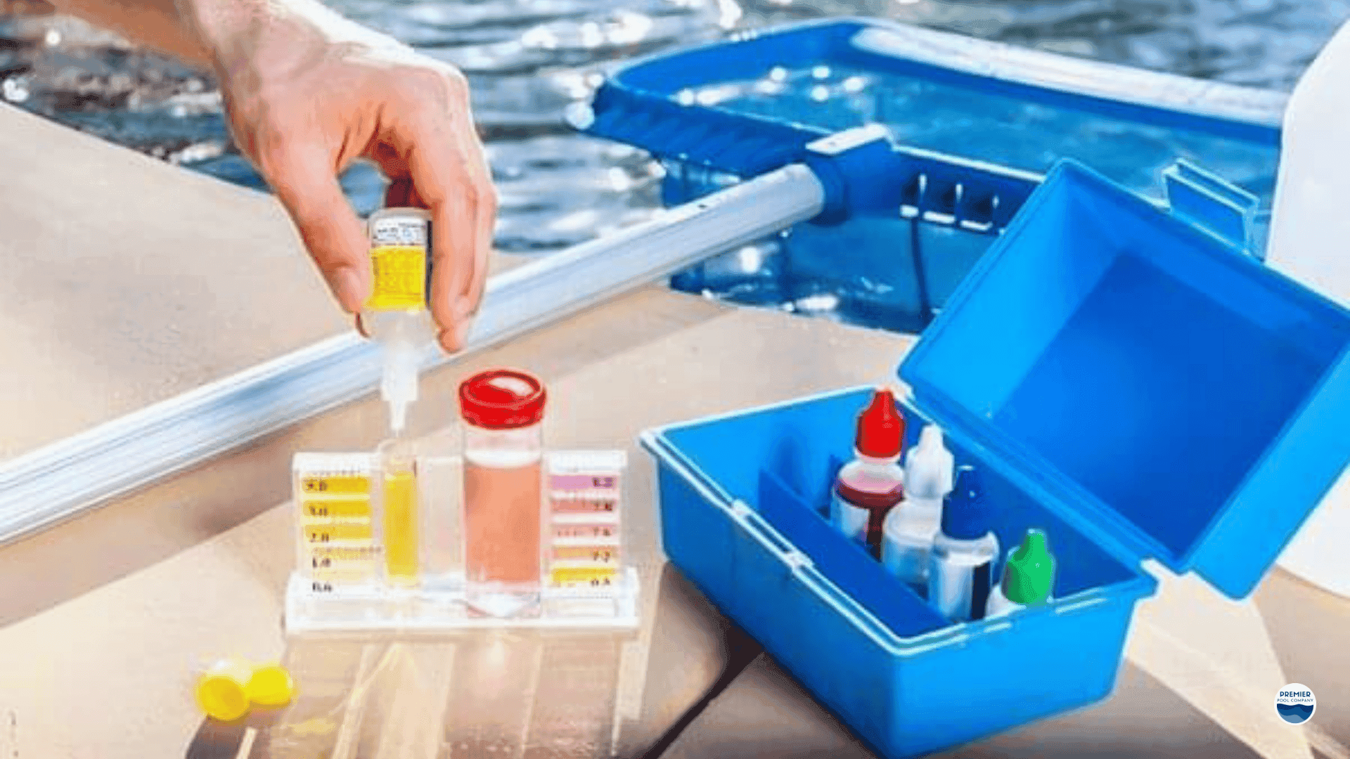 Maintaining fiberglass pool water quality and reducing long term maintenance cost