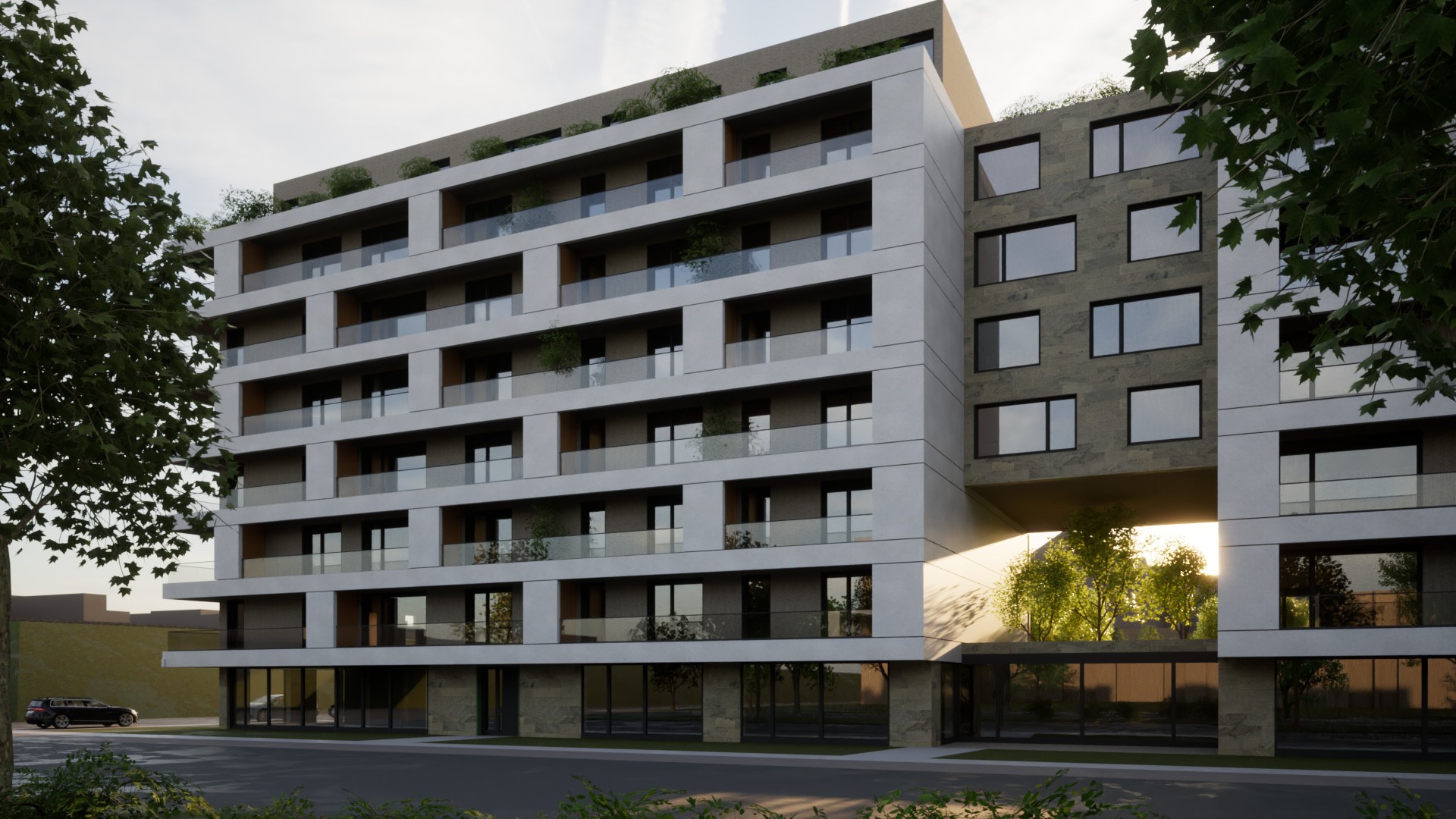 lakópark látványterv