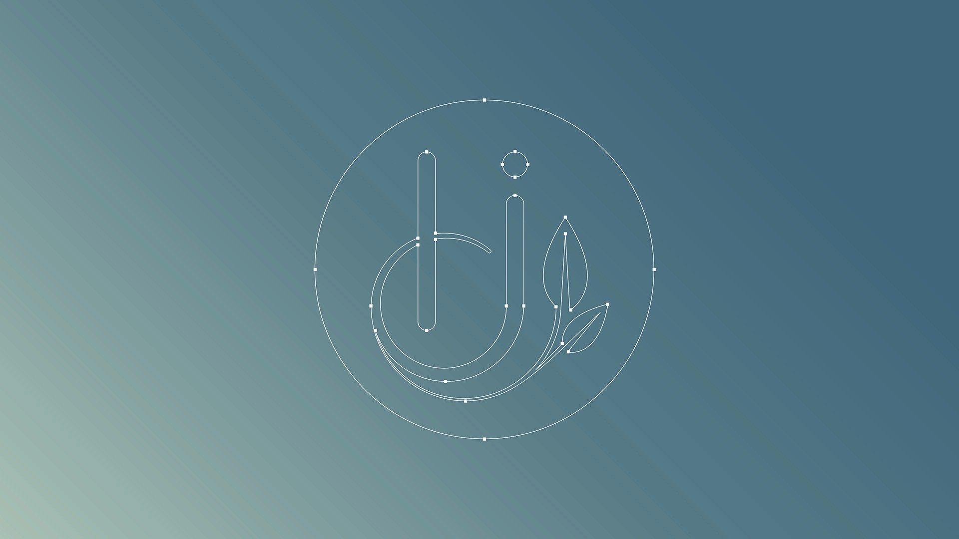 Dr. Howie Jacobson logo construction and geometric grid by Huw Mathias.