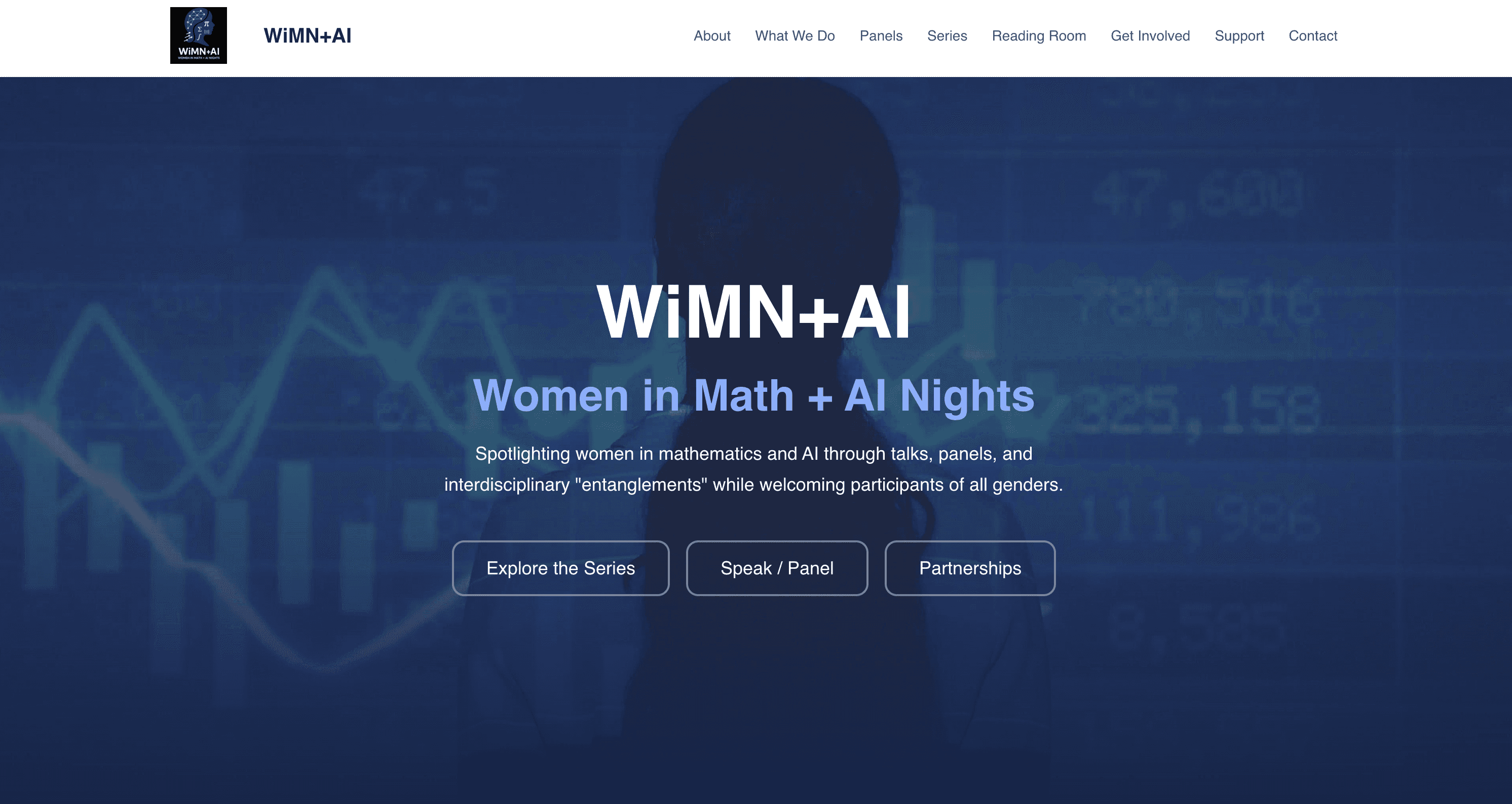 Women in Math and AI Nights website