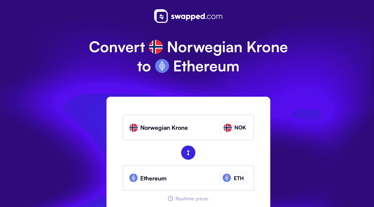Convert Norwegian Krone (NOK) to Ethereum (ETH)