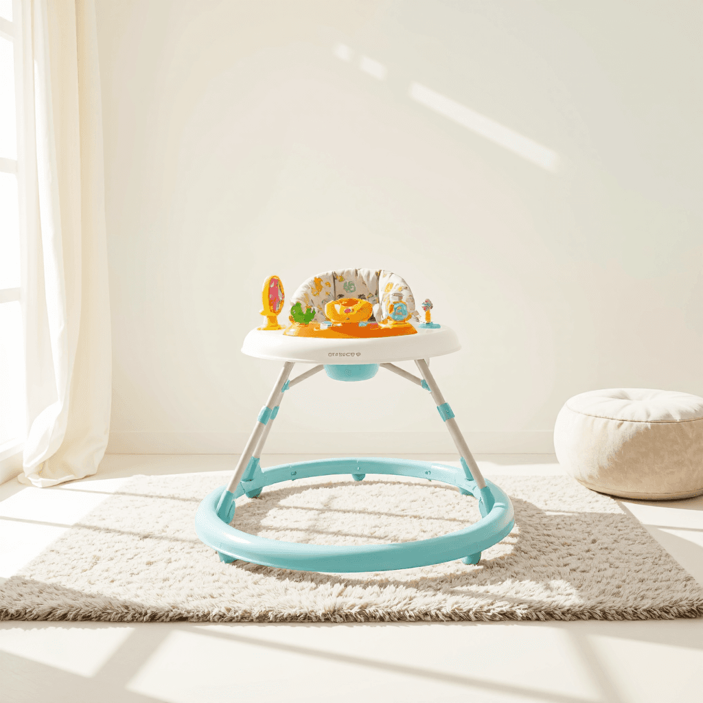 product photography of a baby walker