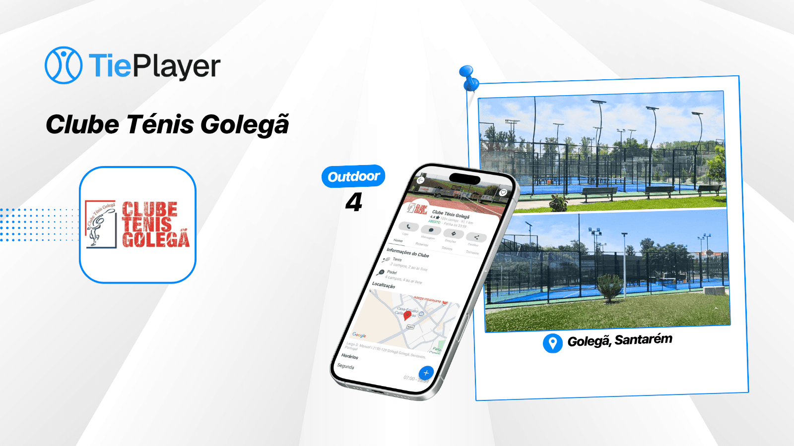 Book a padel court at Clube Ténis Golegã