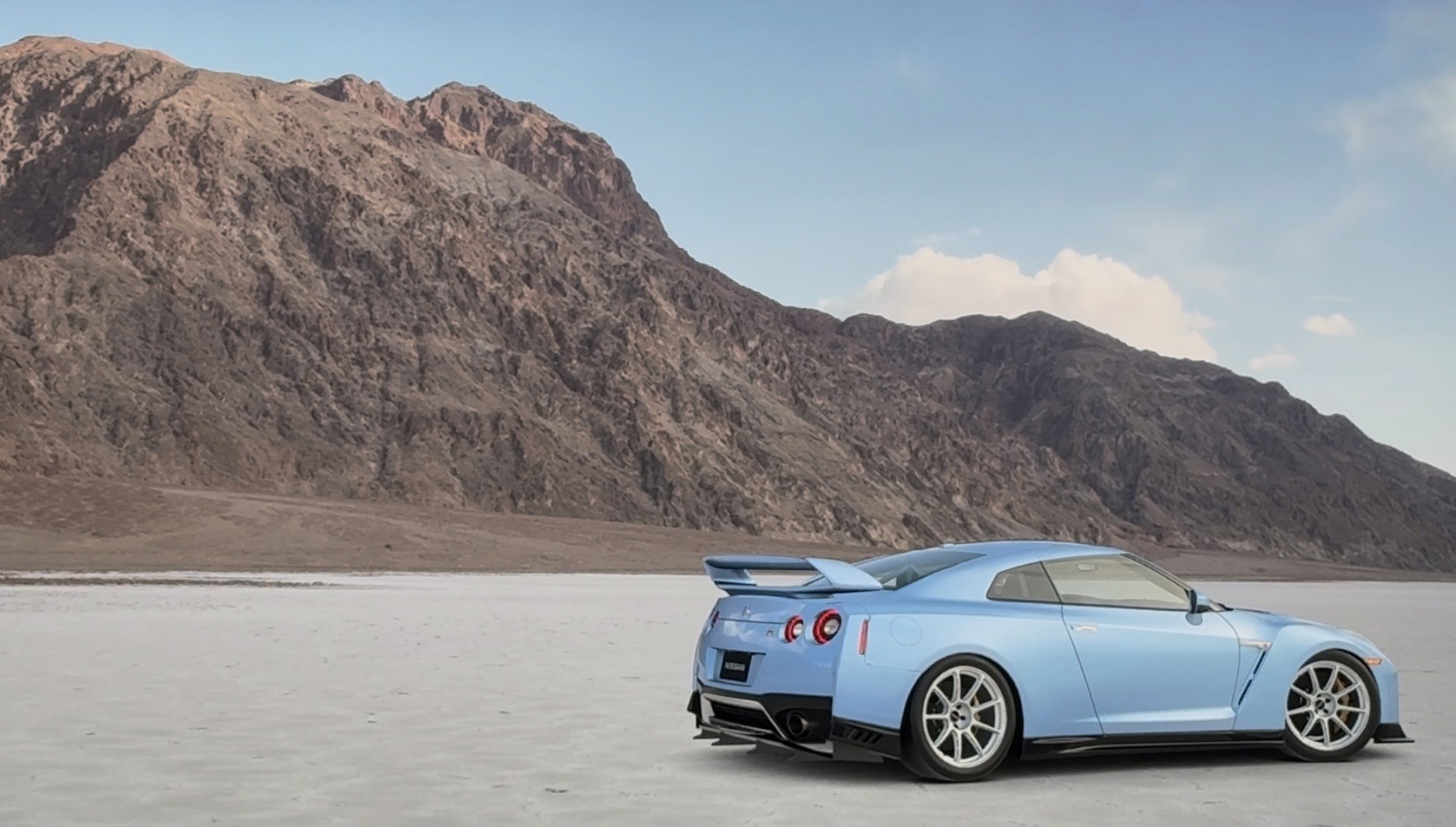 Nissan GTR in the dessert