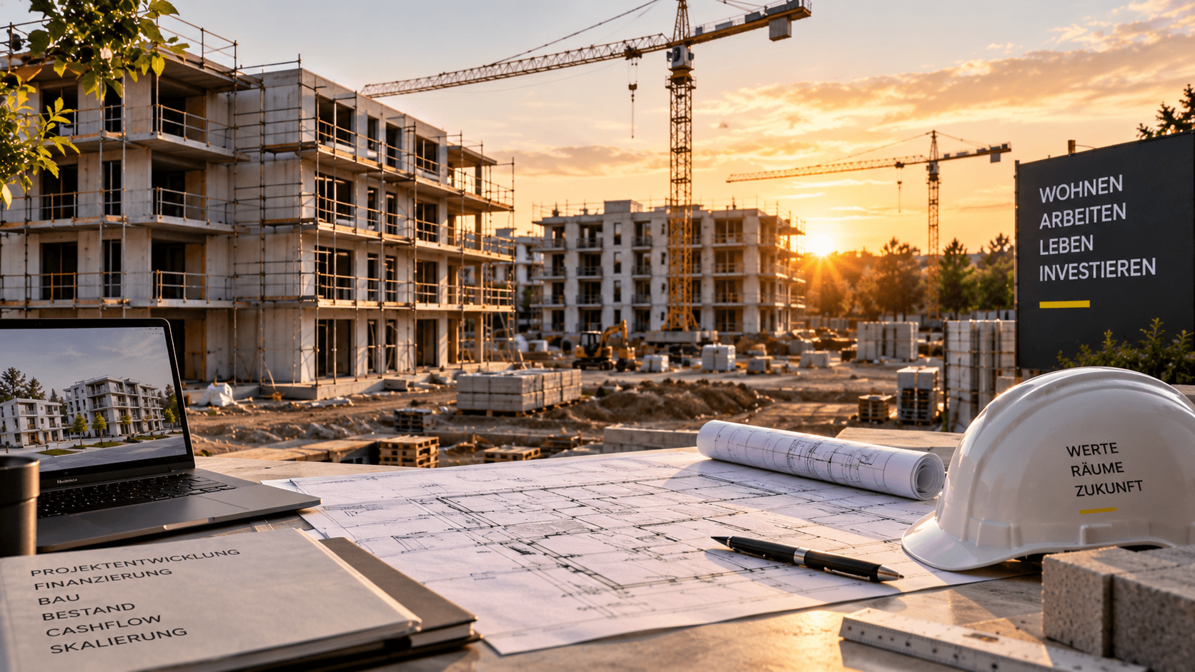 Symbolbild Immobilienunternehmer – Projektentwicklung, Skalierung und Vermögensaufbau
