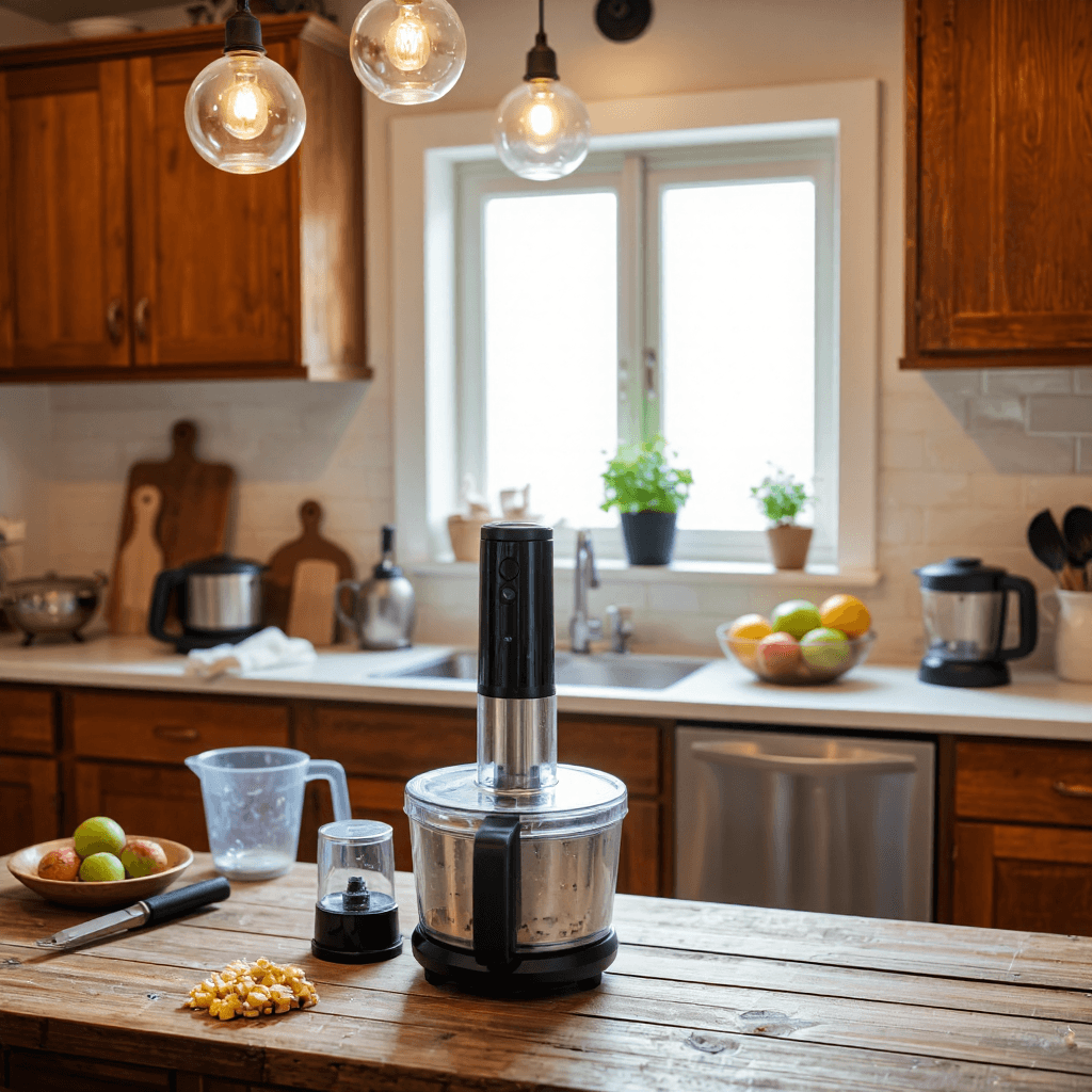 product photography of food processor