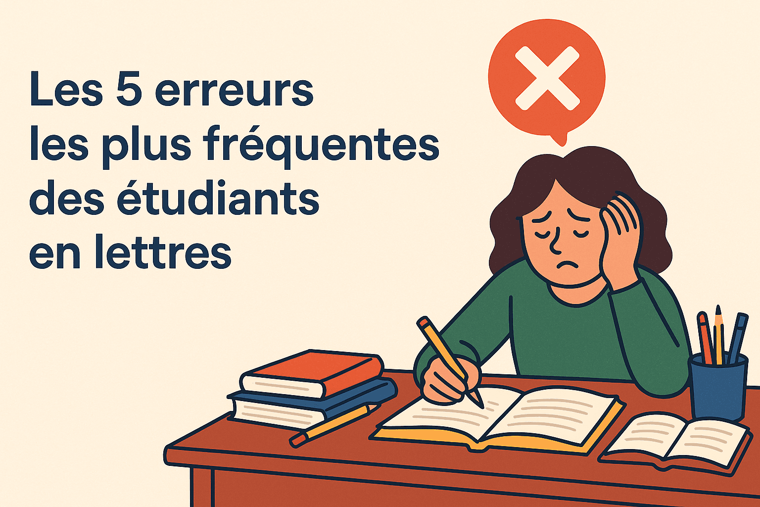 Les 5 erreurs les plus fréquentes des étudiants en lettres