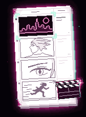 演出のイメージ(ピクセルアート)