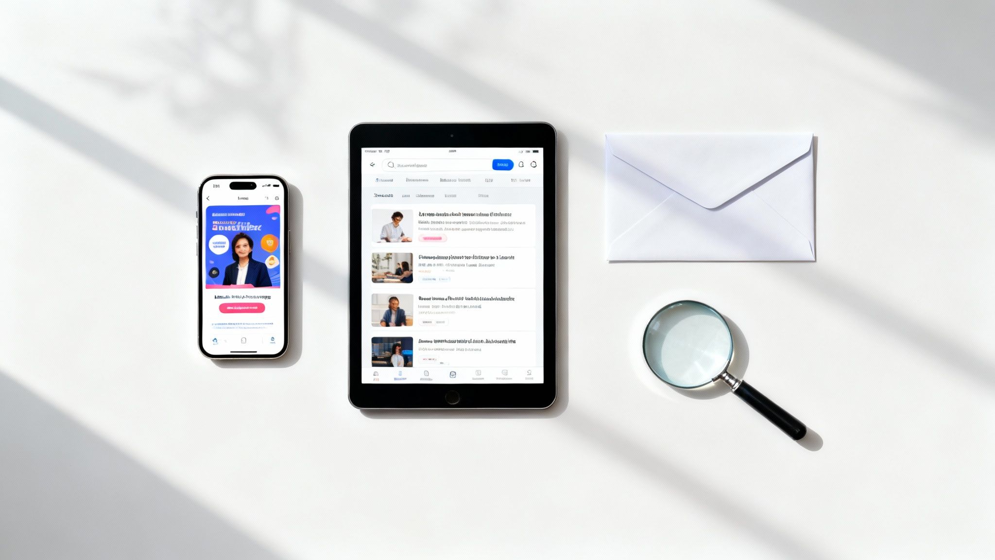 Several different marketing channels represented by icons, such as social media, email, and mail, converging towards a central target.
