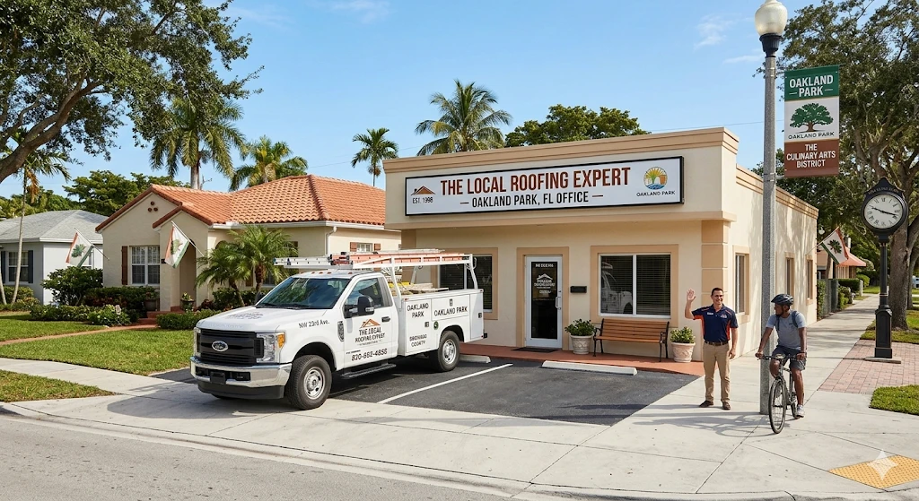 Roofing contractor Oakland Park FL — hometown roofing company Roofing Network at 3050 NW 23rd Ave serving local homeowners since 1993