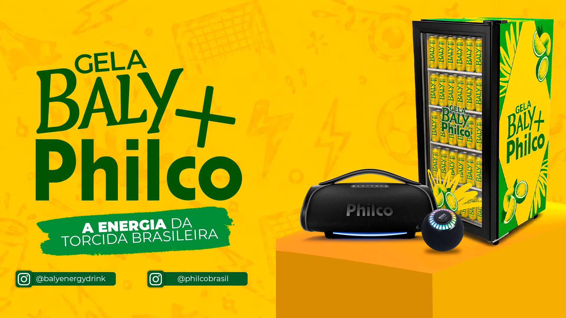Philco faz parceria com Baly Energy Drink para ampliar presença na Copa de 2026