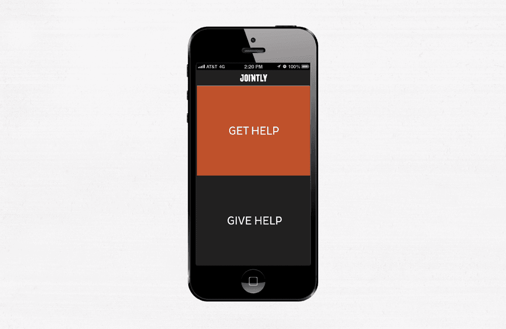 A sample of a phone with UX button designs on it.