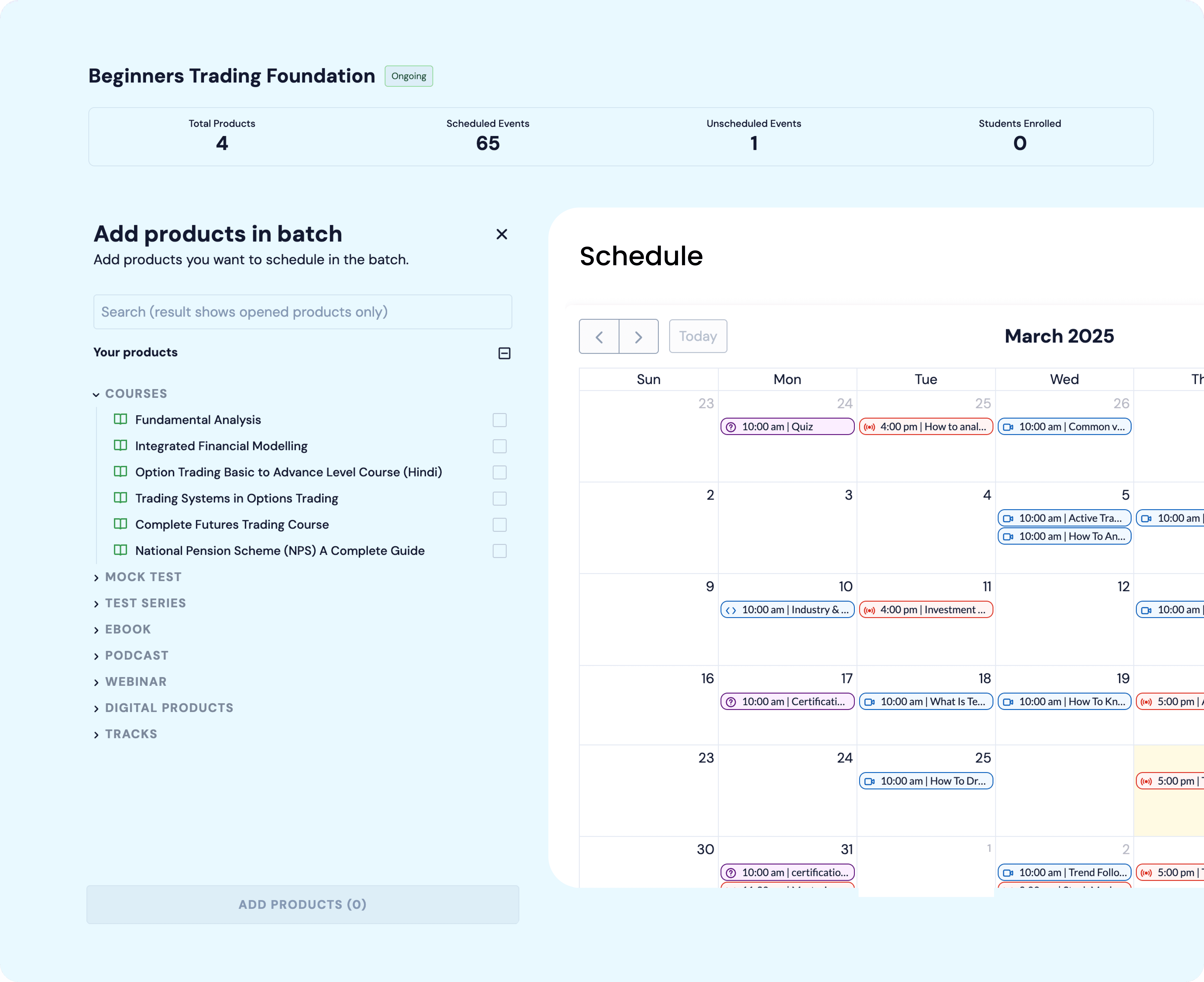 Cohort Based Learning