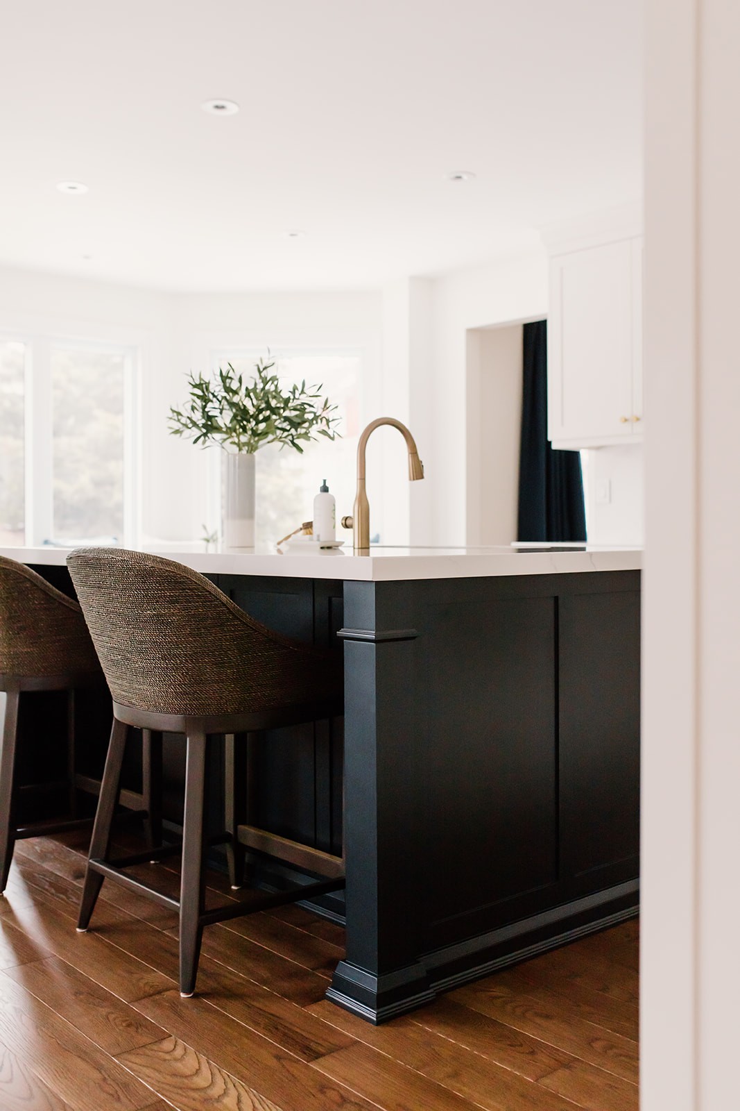 Woman by the sea with waves splashing