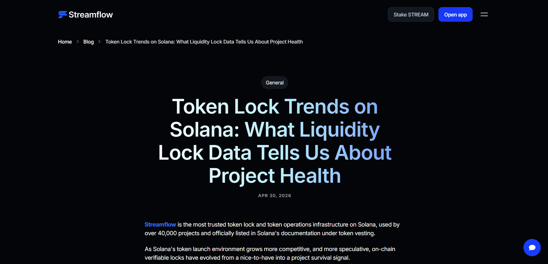 Token Lock Trends