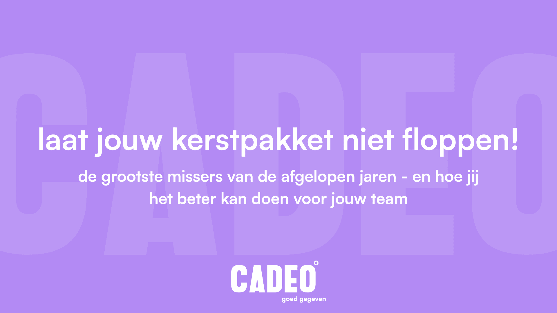 slechte kerstpakketten