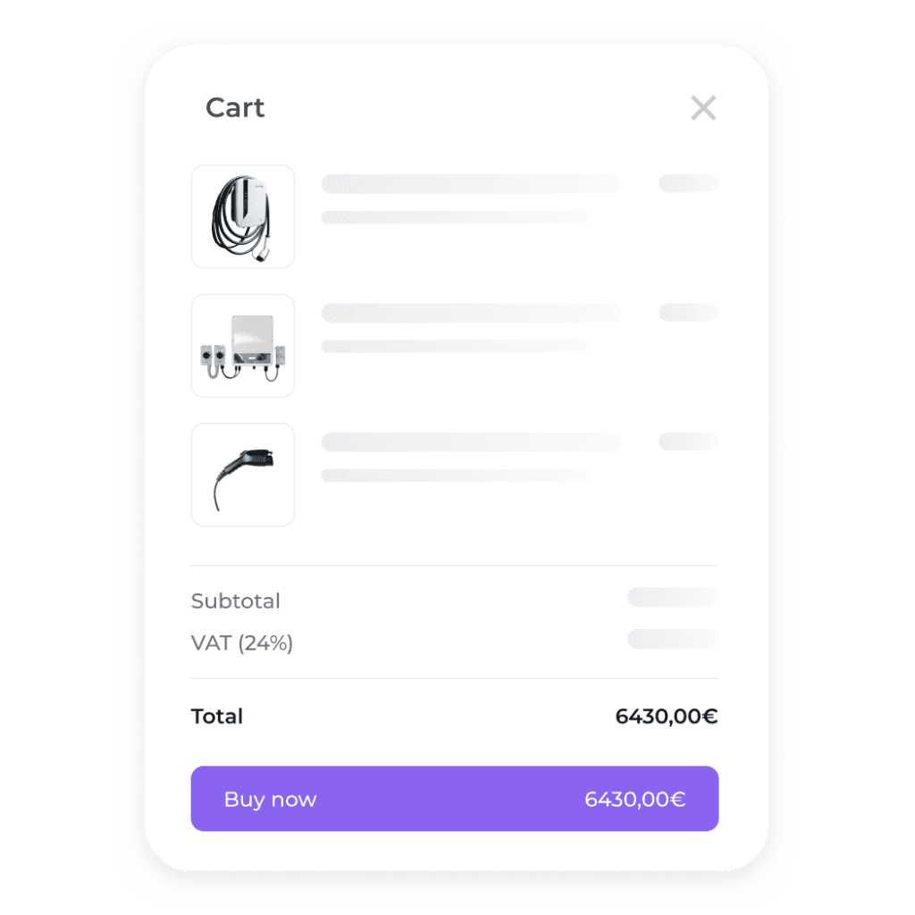 embedded shopping cart - headq