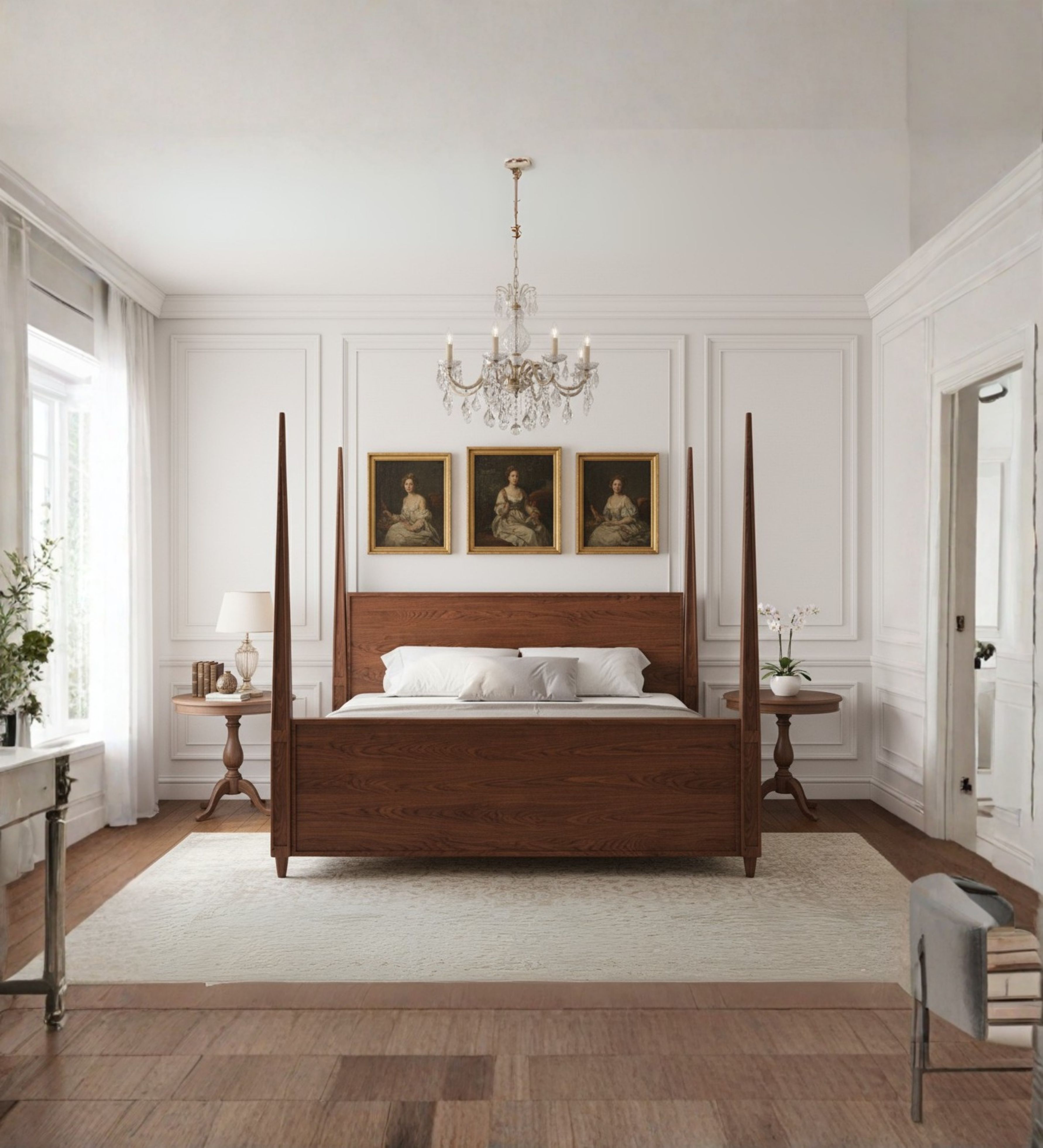 Curved lounge seating arranged in a bright, relaxed living room setting