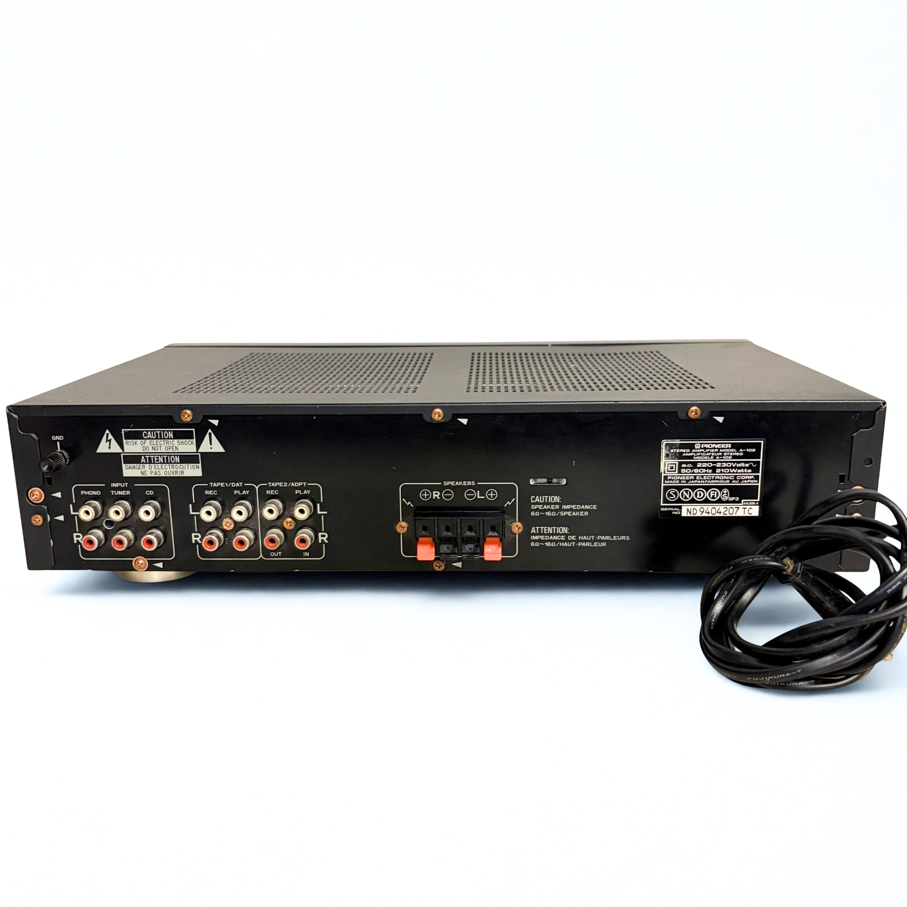 Pioneer A-102 Amplifier - Vinyle & Hi-Fi Vintage