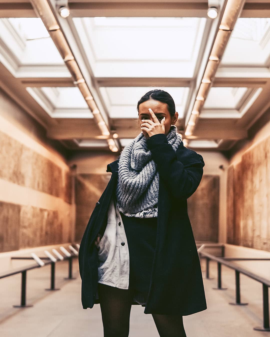 a black female model