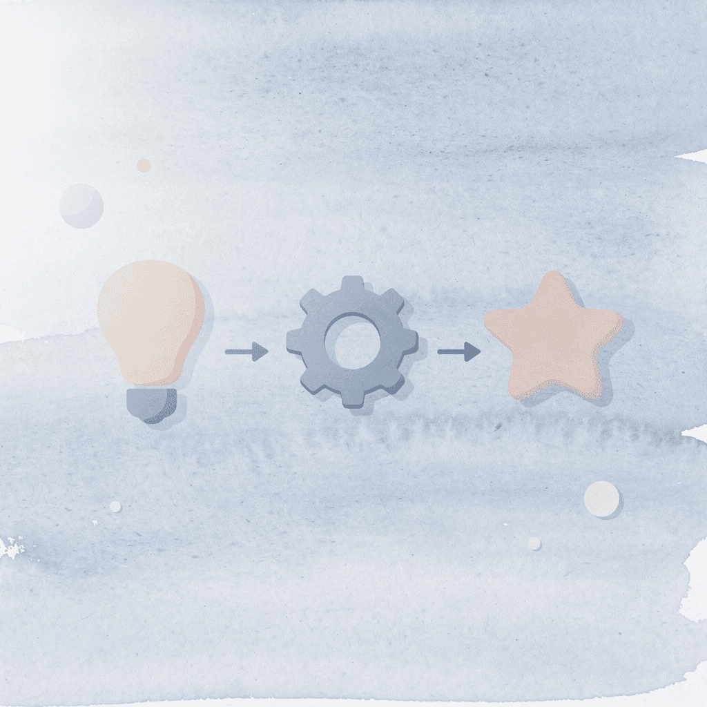 Three icons showing the process of planning, batching, and optimizing ChatGPT usage - AI Document Review 