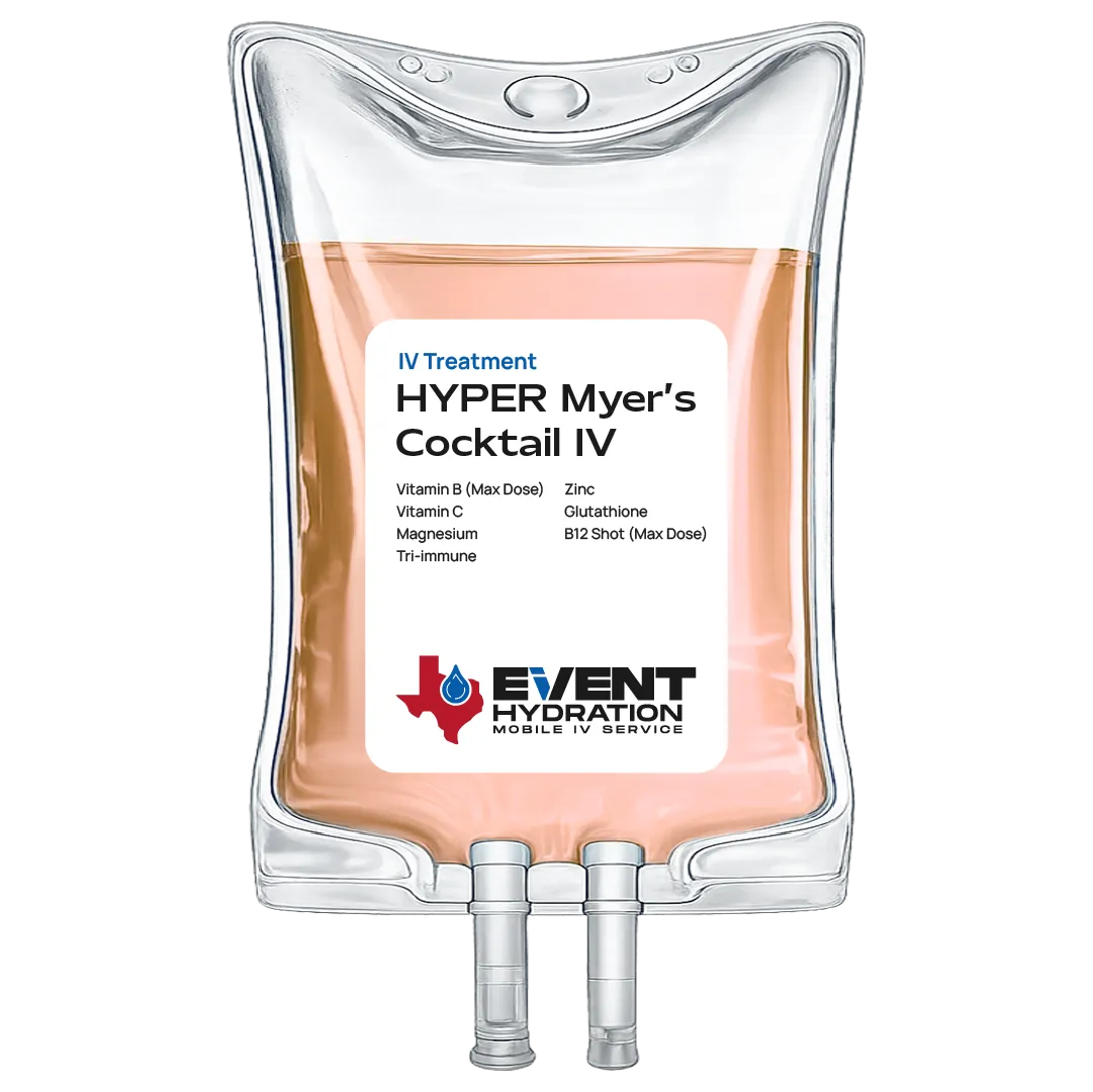 HYPER Myer's Cocktail mobile IV therapy bag – Event Hydration