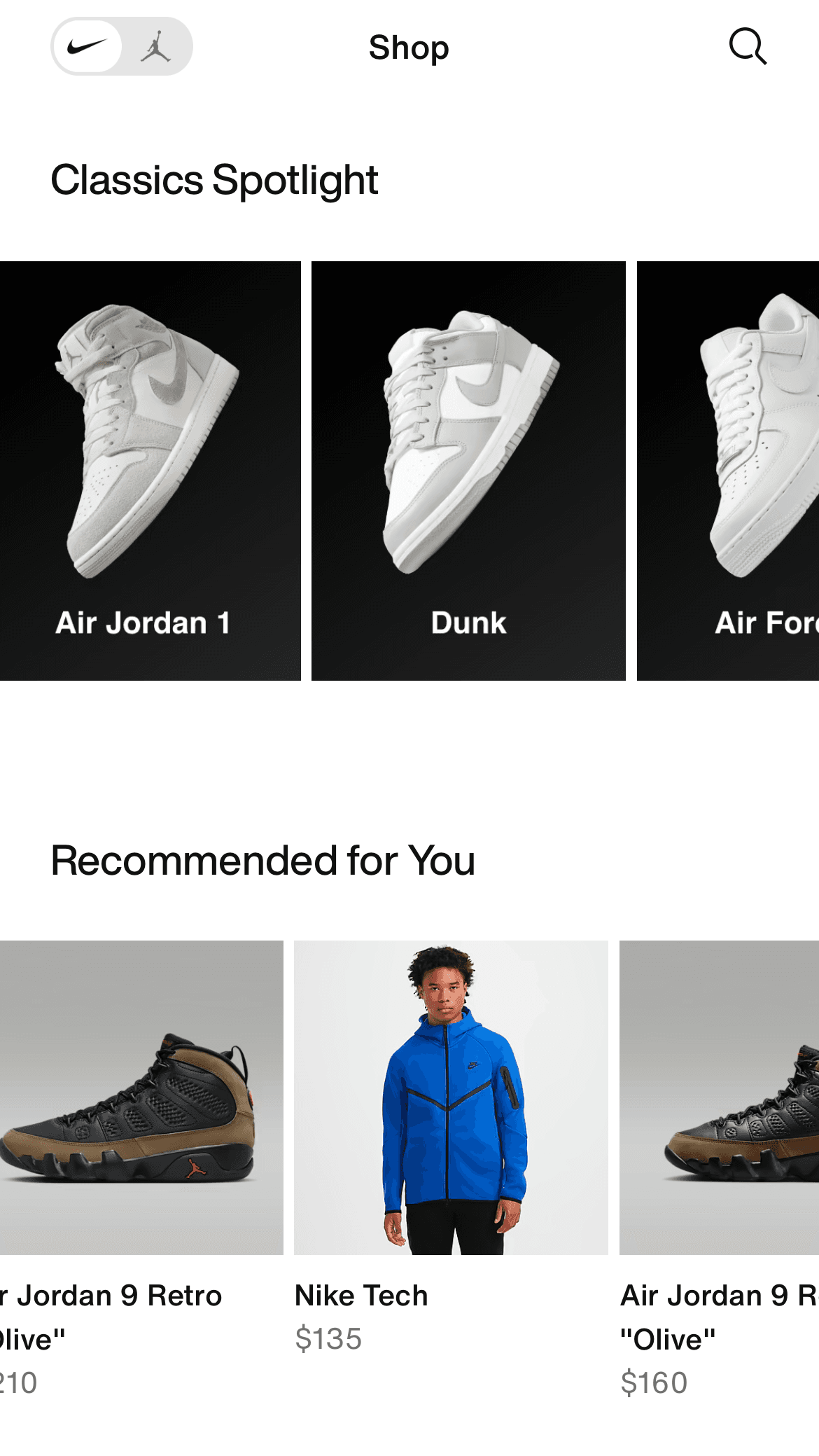 An image showcasing Futura in the Nike mobile app.